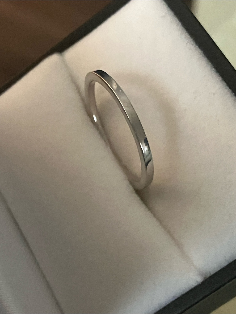 NMBR Sterling Beveled ring band, Size 6.5